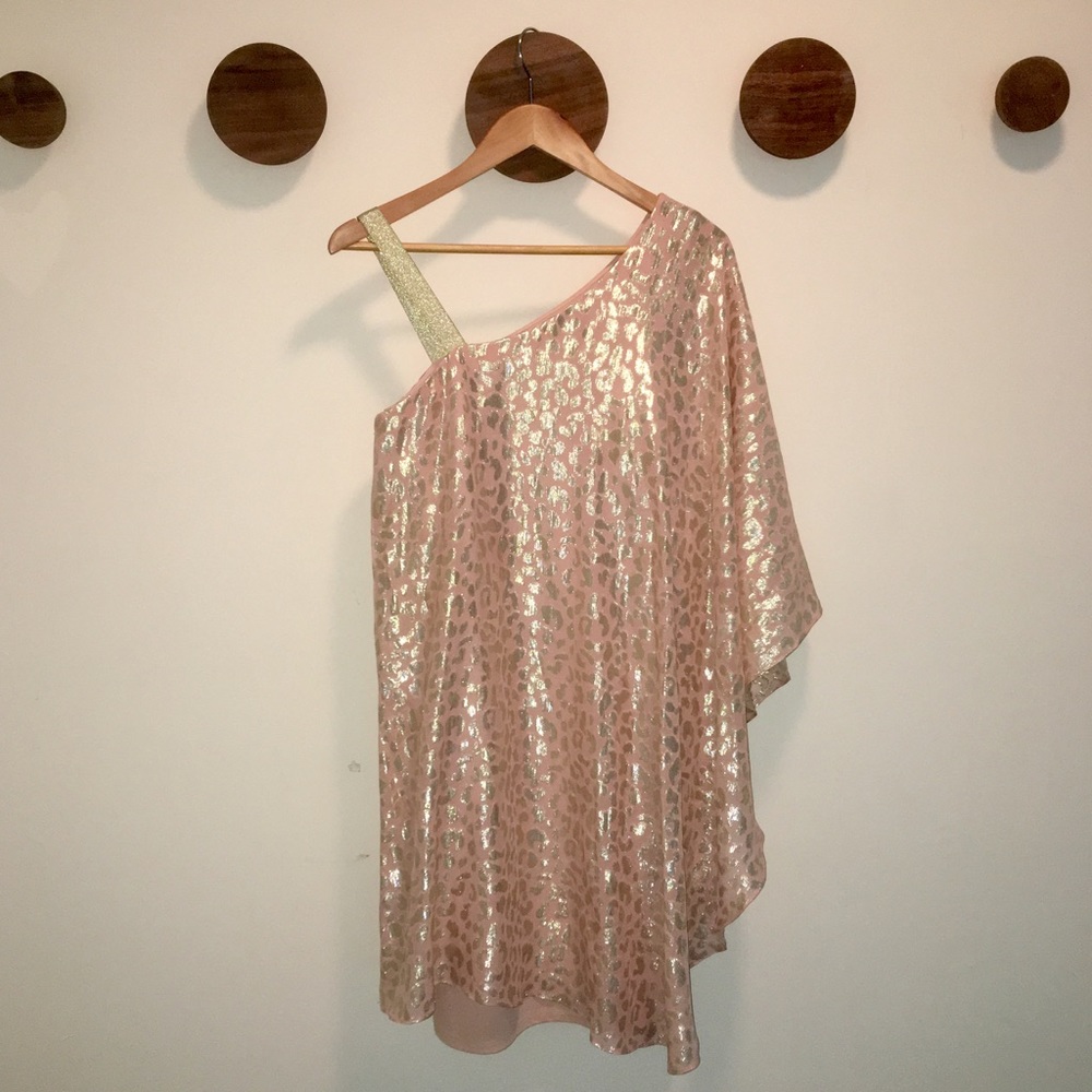Erin Fetherston animal print cape dress